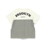 異素材切り替え半袖Tシャツ/チェック/ストライプ/バイカラー/男の子 | ブランシェス | 詳細画像2 