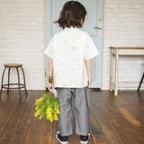 【おそろい】ミモザ刺繍5分袖シャツ | ブランシェス | 詳細画像6