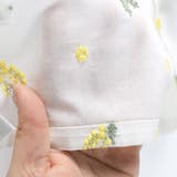 【おそろい】ミモザ刺繍5分袖シャツ | ブランシェス | 詳細画像8