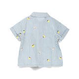【おそろい】レモン&フラワー総柄刺しゅう半袖シャツ 春 トップス | ブランシェス | 詳細画像8