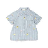 【おそろい】レモン&フラワー総柄刺しゅう半袖シャツ 春 トップス | ブランシェス | 詳細画像9