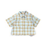 【おそろい】ぽこぽこ／サッカーチェック柄半袖シャツ 春 トップス | ブランシェス | 詳細画像8 