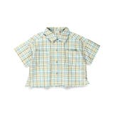 ベージュ | 【おそろい】ぽこぽこ／サッカーチェック柄半袖シャツ 春 トップス | ブランシェス