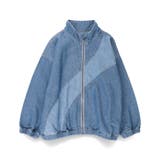 スタンドカラー配色デニムジャケット | ブランシェス | 詳細画像2 