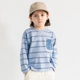 ブルー | 長袖Tシャツ ロンT 綿100% | ブランシェス
