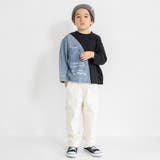 デニム切り替え長袖Tシャツ | ブランシェス | 詳細画像17 