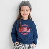 22_ネイビー_ロゴ | アソートグラフィックトレーナー 150cm キッズ | ブランシェス