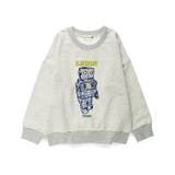 92_杢グレー_ロボット | アソートグラフィックトレーナー 150cm キッズ | ブランシェス