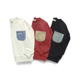 【デニム/異素材ポケット付】裏毛トレーナー | ブランシェス | 詳細画像15 