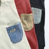 【デニム/異素材ポケット付】裏毛トレーナー | ブランシェス | 詳細画像9 