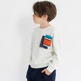 アイボリー | マルチ ボーダー ポケット付トレーナー | ブランシェス