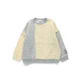 ケーブルニット切替 裏起毛トレーナー キッズ | ブランシェス | 詳細画像13 