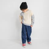 ケーブルニット切替 裏起毛トレーナー キッズ | ブランシェス | 詳細画像15 
