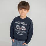 ネイビーブルー | ビンテージカー裏起毛トレーナー 150cm 男の子 | ブランシェス