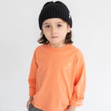 ライトオレンジ | ワンポイント刺繍長袖Tシャツ ロンT/男の子/女の子/150cm/2WAY | ブランシェス