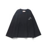 ブラック | ワンポイント刺繍長袖Tシャツ ロンT/男の子/女の子/150cm/2WAY | ブランシェス