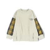 イエロー | チェック柄 長袖Tシャツ ロンT | ブランシェス