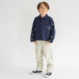 【おそろい】きんもくせい刺しゅう長袖シャツ | ブランシェス | 詳細画像3 