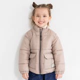 グレージュ | 【マシンウォッシャブル】ジップアップ アウター 150cm | ブランシェス