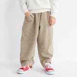 キャメル | ガンクラブ チェック柄ロングパンツ/150cm/男の子/女の子/キッズ | ブランシェス