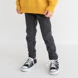 ブラック | プレミアムストレッチ裏起毛パンツ デニム ロングパンツ | ブランシェス