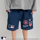 ブルー | ワッペンデニムハーフパンツ | ブランシェス