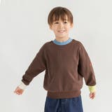 ブラウン | 【ブランシェスmini】まえうしろどっちも着られるトレーナー | ブランシェス
