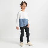 【デニム×コットン】異素材レイヤード長袖Tシャツ キッズ 男の子 | ブランシェス | 詳細画像4 