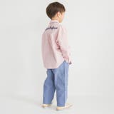 【おそろい】ストライプ柄ロゴ刺しゅう長袖シャツ キッズ 男の子 | ブランシェス | 詳細画像17 