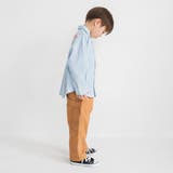 【おそろい】ストライプ柄ロゴ刺しゅう長袖シャツ キッズ 男の子 | ブランシェス | 詳細画像4 