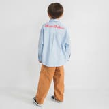 【おそろい】ストライプ柄ロゴ刺しゅう長袖シャツ キッズ 男の子 | ブランシェス | 詳細画像5 