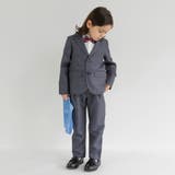 グレーチェック ジャケット+ロング パンツ+白 | ブランシェス | 詳細画像3