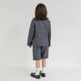 グレーチェック ジャケット+ハーフ パンツ+白 | ブランシェス | 詳細画像4