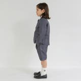 グレーチェック ジャケット+ハーフ パンツ+白 | ブランシェス | 詳細画像5