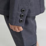 グレーチェック ジャケット+ハーフ パンツ+白 | ブランシェス | 詳細画像7