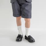 グレーチェック ジャケット+ハーフ パンツ+白 | ブランシェス | 詳細画像8