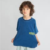 ネイビーブルー | インディゴ天竺ラウンドヘムTシャツ | ブランシェス