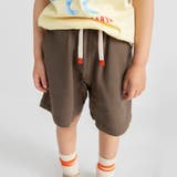 ブラウン | 【爽パン 綿100％】パナマ織りカラーハーフパンツ キッズ | ブランシェス
