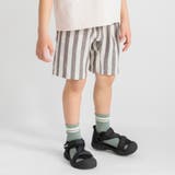 ベージュ | 【爽パン / 綿100％】パナマ織り総柄ハーフパンツ/ショートパンツ | ブランシェス