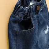 【WEB限定】クラッシュ デニム ハーフパンツ | ブランシェス | 詳細画像10 