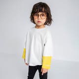 ライトグレー | 【プチプラ】袖配色切替長袖Tシャツ 150cm ジュニア | ブランシェス