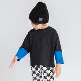 ブラック | 【プチプラ】袖配色切替長袖Tシャツ 150cm ジュニア | ブランシェス