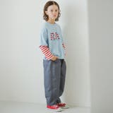 レイヤード風長袖Tシャツ 150cm 男女兼用 ユニセックス 通園 通学 | ブランシェス | 詳細画像4 