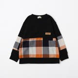 【おそろい】レトロチェック柄長袖Tシャツ ロンT ペア | ブランシェス | 詳細画像2 