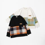 【おそろい】レトロチェック柄長袖Tシャツ ロンT ペア | ブランシェス | 詳細画像20 