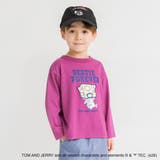 パープル | 【WEB先行/トムとジェリー】フロントプリント長袖Tシャツ | ブランシェス