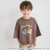 ブラウン | 【WEB先行/トムとジェリー】スウェット7分袖Tシャツ | ブランシェス