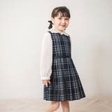 【キメ服】チェック柄ジャンパースカート 子供服 キッズ | BRANSHES | 詳細画像1 