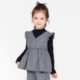 グレー | 【ペア】チェック柄チュニック 子供服 キッズ | ブランシェス