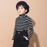 ボーダー | タートルネックリブニット 子供服 キッズ | BRANSHES